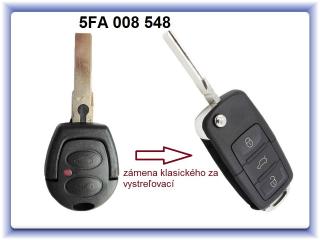 5FA 008 548 - kľúč VW, Škoda, Seat