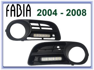 LED denné svietenie DRL Škoda Fabia 04-08