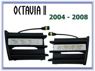 LED denné svietenie DRL Škoda Octavia 2 (2004-2008)