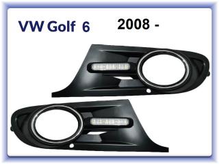 LED denné svietenie DRL VW Golf 6 2008-
