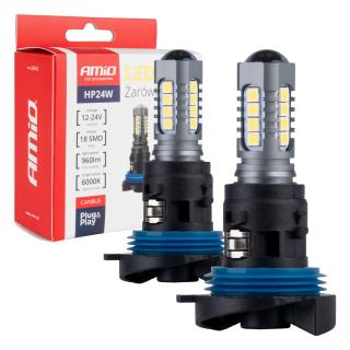 LED žiarovky CANBUS 3030 18SMD HP24W White 12V/24V