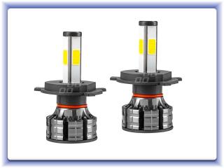 Led žiarovky H4 COB 4Side