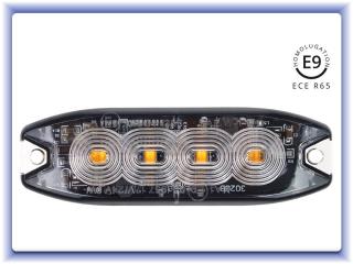 Výstražné svietidlo 4x3W LED R65 R10 12/24V