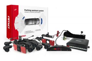 Asistenty parkovania LED 8-senzorové čierne, vnútorné 16,5mm