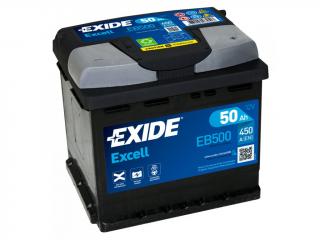 Autobatéria EXIDE Excell 50Ah 450A