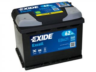 Autobatéria EXIDE Excell 62Ah 540A