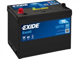Autobatéria EXIDE Excell 70Ah, 540A