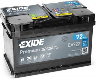 Autobatéria EXIDE Premium 72Ah, 720A