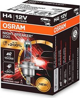 Halogénová žiarovka Osram H4 12V 60/55W P43t NIGHT BREAKER 200 /1 ks