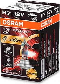 Halogénová žiarovka Osram H7 12V 55W PX26d NIGHT BREAKER 200 /1 ks