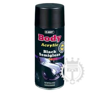 HB-BODY UNIVERZÁLNA ČIERNA polomatná farba V SPREJI 400ML