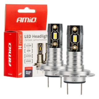 LED žiarovky hlavného svietenia H7 H-mini Series AMiO