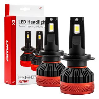 LED žiarovky hlavného svietenia H7 X3 Series AMiO