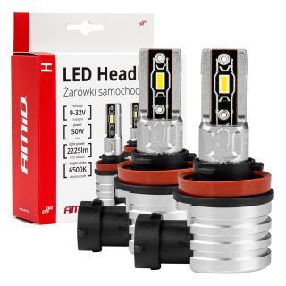 LED žiarovky hlavného svietenia H8/H9/H11 H-mini Series AMiO