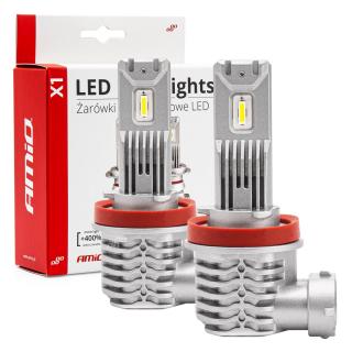 LED žiarovky hlavného svietenia H8/H9/H11 X1 Series AMiO