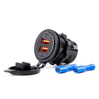 Nabíjačka 2xUSB 12/24V MOD-05 AMiO-02855