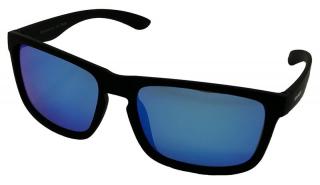 Slnečné polarizačné okuliare čierne s modrým presklením COYOTE