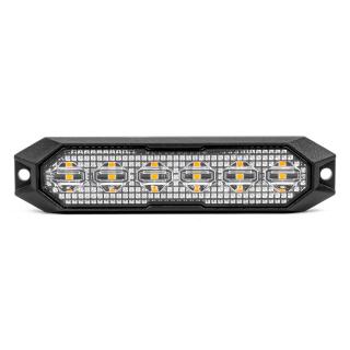 Výstražné osvetlenie oranžové 6x3W LED R65 R10 12/24V IP6K9K AMIO-03930