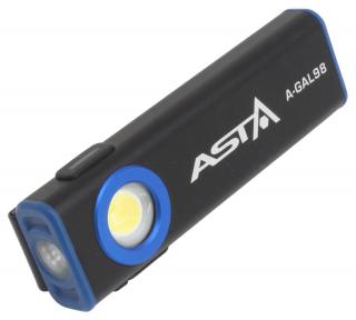 ASTA Baterka Nabíjateľná dielenská lampa SMD COB 800LM MAGNET ASTA