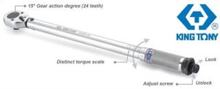 KING TONY Momentový kľúč 1/2'' 42-210 Nm