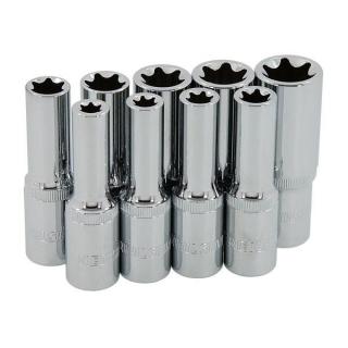 NEILSEN E TORX nástrčné kľúče dlhé E10 – E24 1/2"