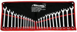 NEILSEN Kombinované kľúče metrické palcové 6-22 1/4-7/8 25 El Neilsen