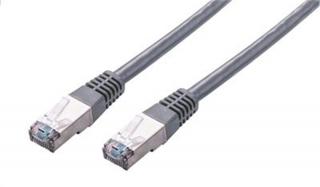 Kábel C-TECH patchcord Cat5e, FTP, sivý, 20m