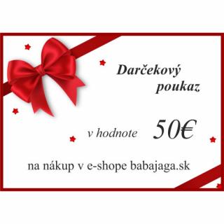 Darčeková poukážka na 50€