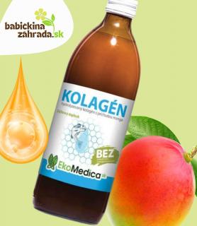Ekomedica Šťava Kolagén - hydrolizovaný príchuť mango 0,5 l