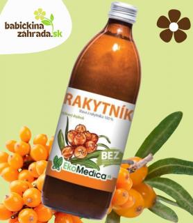 Ekomedica | Šťava Rakytník 100% 500ml ZDRAVIA
