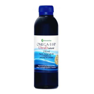 Nutraceutika Omega-3 HP natural + vitamín D Ultra 270 ml