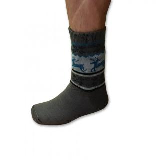 Ovči věci - Spací ponožky s kožíškem pánské tmavě šedé - 39-42 - Doporučujeme