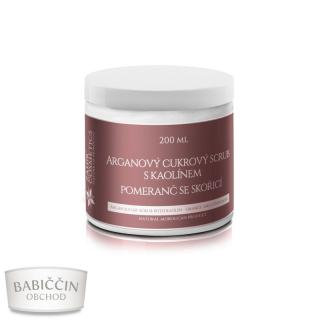 Zahir Cosmetics s. r. o. Arganový cukrový scrub s kaolínem pomeranč se skořicí 200 ml - Novinky