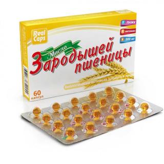 Olej s pšeničných klíčkov 60 kapsúl - Real caps