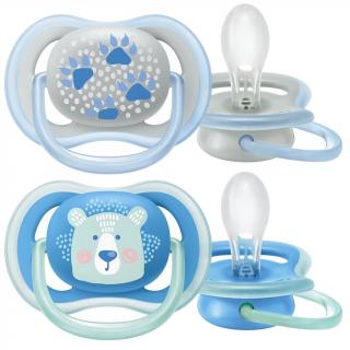 AVENT Dojčenský cumlík Ultra air Pastel chlapec 2 ks 6-18 m