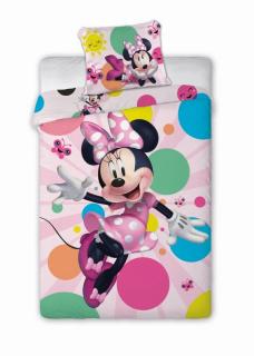 FARO Obliečky Minnie motýle Bavlna, 140/200, 70/90 cm