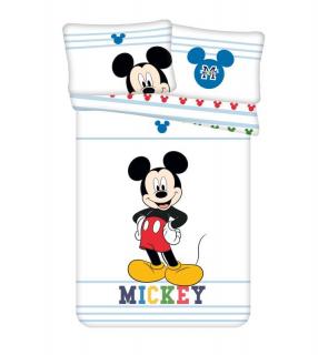 JERRY FABRICS Obliečky do postieľky Mickey colors Bavlna, 100/135, 40/60 cm