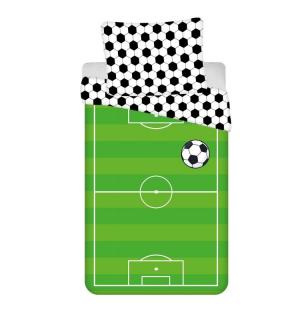 JERRY FABRICS Obliečky Fotbal Green hřiště Bavlna, 140/200, 70/90 cm