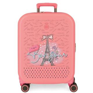 JOUMMABAGS ABS Cestovný kufor Enso Bonjour coral  ABS plast, 55x40x20 cm, objem 37 l