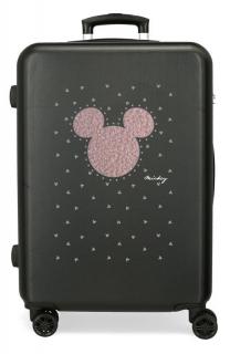 JOUMMABAGS ABS Cestovný kufor Mickey black ABS plast, 68x48x26 cm 70 l