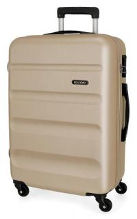 JOUMMABAGS ABS Cestovný kufor Roll Road Flex Champagne  ABS plast, 56 l
