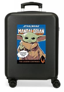JOUMMABAGS ABS Cestovný kufor Star Wars Mandalorian Yoda ABS plast, 55x38x20 cm 34 l