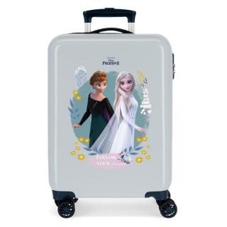 JOUMMABAGS Cestovný kufor ABS Ľadové Kráľovstvo Follow Your Dreams Blue  ABS plast, 55x38x20 cm, 34 l