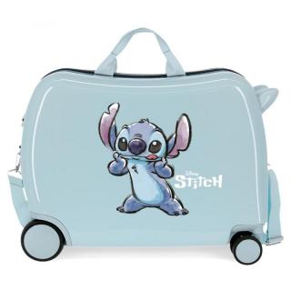 JOUMMABAGS Detský kufrík Lilo a Stitch Face MAXI ABS plast, 50x38x20 cm, objem 34 l