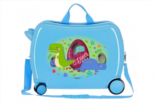 JOUMMABAGS Detský kufrík na kolieskach   Dino MAXI  ABS plast, 50x38x20 cm, objem 34 l