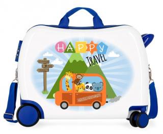 JOUMMABAGS Detský kufrík na kolieskach Roll Road Little Me Happy MAXI ABS plast, objem 34 l