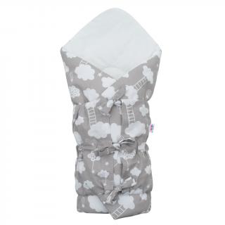 Klasická šnurovacia New Baby Zavinovačka  Obláčik sivá Bavlna/Polyester 70x70 cm