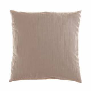 Kvalitex Luxusná Mušelínová obliečka na vankúšik béžová  Bavlna Mušelín, 45/60 cm