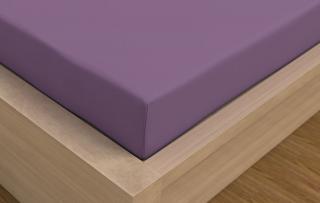 Kvalitex Luxusná Saténová plachta fialová  Bavlna Satén, 90x200+22 cm