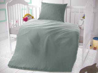 Kvalitex Luxusné Mušelínové obliečky do detskej postieľky mint zelené  Bavlna Mušelín, 90/135 cm, 45/60 cm